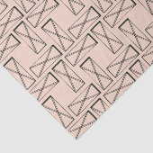 Geometrische rechthoek X ontwerp Tissuepapier (Detail)