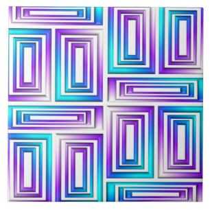 geometrische rechthoeken keramische tegel tegeltje