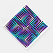 geometrische rechthoeken papieren servetten (Hoek)