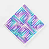 geometrische rechthoeken papieren servetten (Hoek)