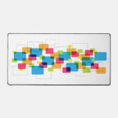 Geometrische rechthoeken van kleurrijke retroflect bureaumat (Voorkant)