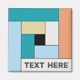 Geometrische rechthoeken (ver10) met om het even w magneet