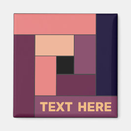 Geometrische rechthoeken (ver5) met om het even we magneet