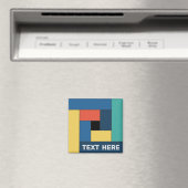 Geometrische rechthoeken (ver7) met om het even we magneet (Insitu (Vaatwasser))