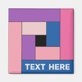 Geometrische rechthoeken (ver 1) met om het even w magneet