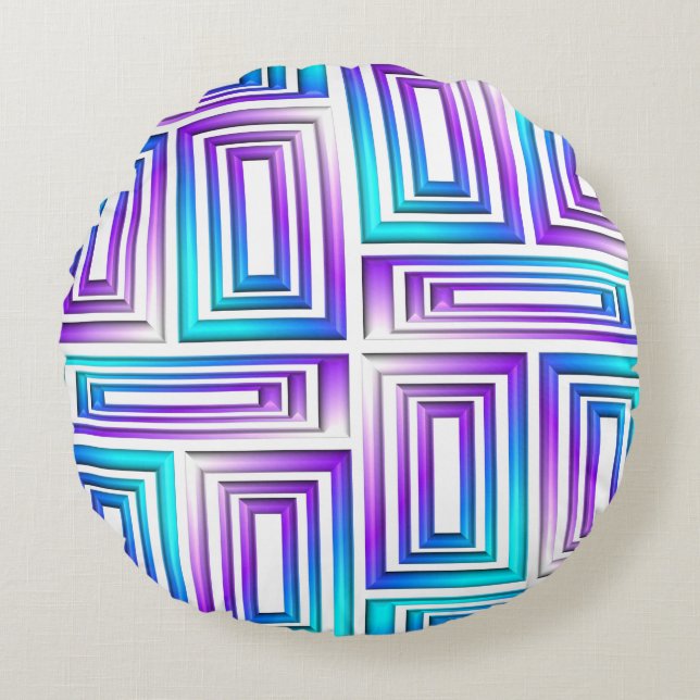 geometrische rechthoekige kussen (Voorkant)