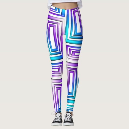 geometrische rechthoekige leggings (Voorkant)