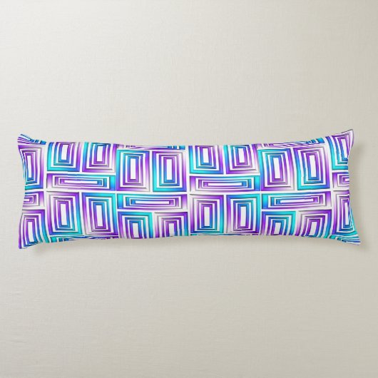 geometrische rechthoekige proefkussen lichaamskussen (Achterkant)