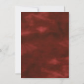 Geometrische Red Art Deco | Moderne monogram bruil Kaart (Achterkant)