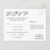 Geometrische Red Art Deco | Moderne RSVP-maaltijdk Uitnodiging Briefkaart (Achterkant)