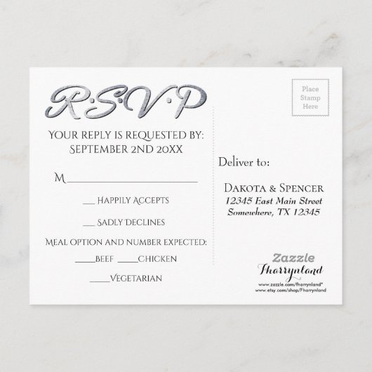 Geometrische Red Art Deco | Moderne RSVP-maaltijdk Uitnodiging Briefkaart (Achterkant)