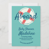 Geometrische reddingsboei Nautisch Baby shower Kaart (Voorkant)