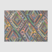 Geometrische regenbogen Diamonds Tissuepapier (Voorkant)