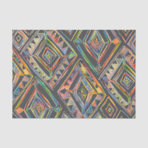 Geometrische regenbogen Diamonds Tissuepapier