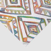 Geometrische regenbogen Diamonds Tissuepapier (Detail)