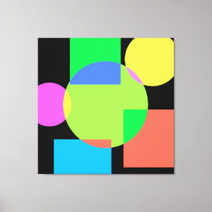 Geometrische regenboog canvas afdruk