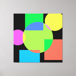 Geometrische regenboog canvas afdruk