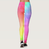 Geometrische regenboog leggings (Achterkant)