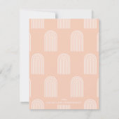 Geometrische Regenboog Monogram Briefpapier - Geel (Achterkant)