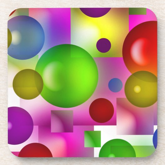 Geometrische regenboog onderzetter (Voorkant)