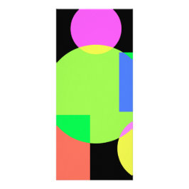 Geometrische regenboog reclamekaart