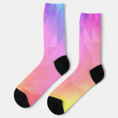 Geometrische Regenboog Sokken (Links)