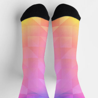 Geometrische Regenboog Sokken