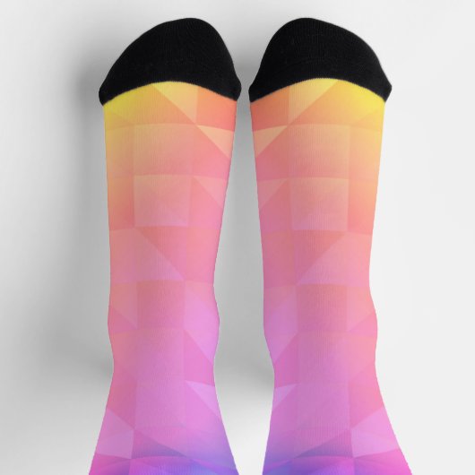 Geometrische Regenboog Sokken (Top)