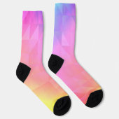 Geometrische Regenboog Sokken (Rechts)