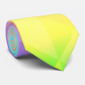 Geometrische Regenboog Stropdas (Opgerold)