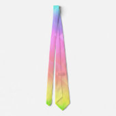 Geometrische Regenboog Stropdas (Achterkant)