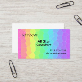 Geometrische regenbooggradiënt Visitekaartjes