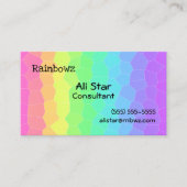 Geometrische regenbooggradiënt Visitekaartjes (Voorkant)