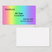 Geometrische regenbooggradiënt Visitekaartjes (Voorkant / Achterkant)