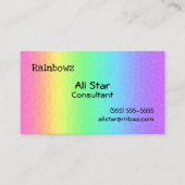Geometrische regenbooggradiënt Visitekaartjes (Voorkant)