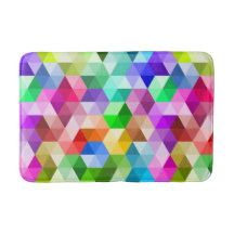 Geometrische regenboogkleuren Trendy Pattern Mat