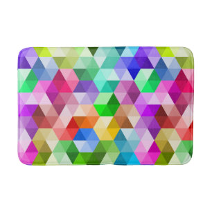 Geometrische regenboogkleuren Trendy Pattern Mat