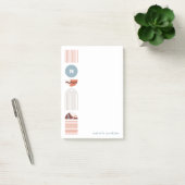 Geometrische regenboogmonogram, na-it notities - O Post-it® Notes (Kantoor)