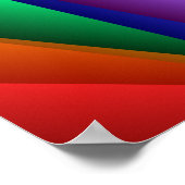 Geometrische regenboogspiraalvormig Poster (Hoek)