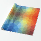 Geometrische regenboogstraal Kaleidoscoop Cadeaupapier (Uitgerold)