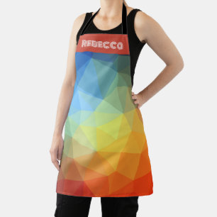 Geometrische regenboogstraal Kaleidoscoop Schort