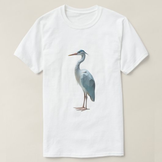 geometrische reiger t-shirt (Design voorkant)