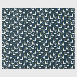 Geometrische rendieren en sterren Winter Design Cadeaupapier