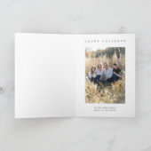 Geometrische rendierkerst feestdagen kaart (Binnen)