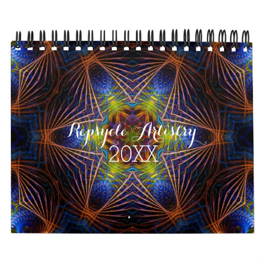 Geometrische Repsycle Arts Kalender (Hoes)