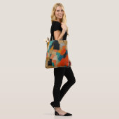 geometrische resonantie tote bag (Op model)
