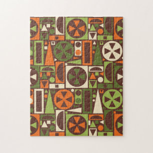 Geometrische Retro 50s Mid-Century Modern Abstract Legpuzzel