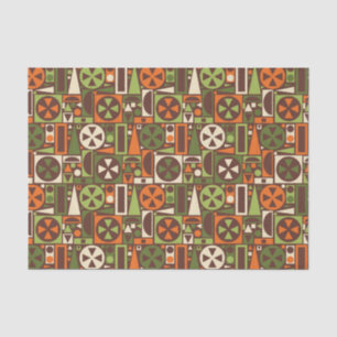 Geometrische Retro 50s Mid-Century Modern Abstract Tissuepapier