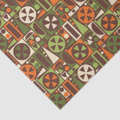 Geometrische Retro 50s Mid-Century Modern Abstract Tissuepapier (Detail)