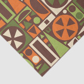 Geometrische Retro 50s Mid-Century Modern Abstract Tissuepapier (Detail)